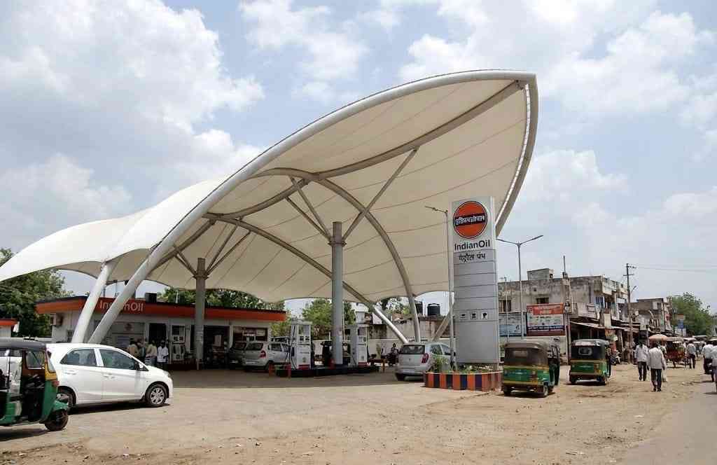 karnis petrol pump tensile roofing solutions